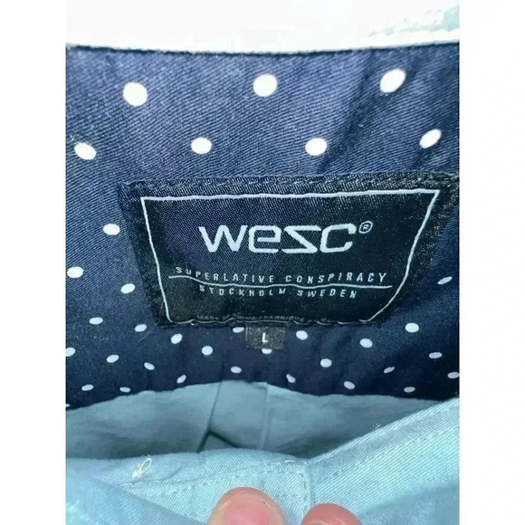 WESC Superlative conspiracy Men's Dress Shirt Large28 - Picture 2 of 4